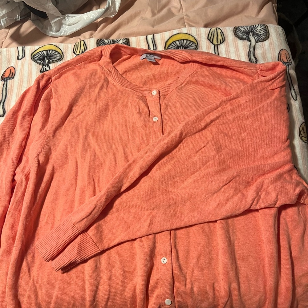 Women's Orange Cardigan